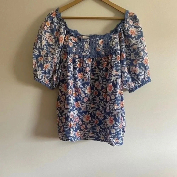 Solitaire Floral Flowy Boho Blouse - Picture 2 of 12